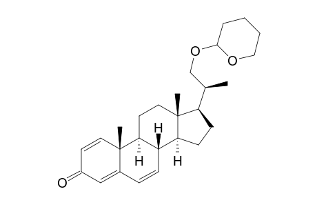 (8S,9S,10R,13S,14S,17R)-10,13-dimethyl-17-[(1S)-1-methyl-2-tetrahydropyran-2-yloxy-ethyl]-8,9,11,12,14,15,16,17-octahydrocyclopenta[a]phenanthren-3-one