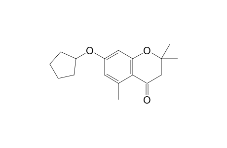 7-[Cyclopentyloxy]-2,2,5-trimethyl-4-chromanone