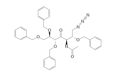3-ACETAMIDO-1-AZIDO-2,5,6,7-TETRA-O-BENZYL-1,3-DIDEOXY-D-GLUCO-4-HEPTULOSE