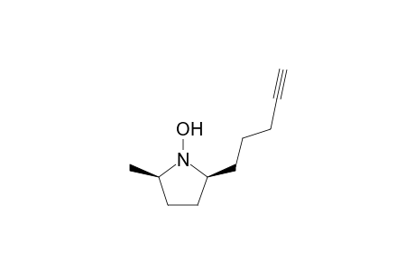 (2R,5S)-1-hydroxy-2-methyl-5-pent-4-ynyl-pyrrolidine