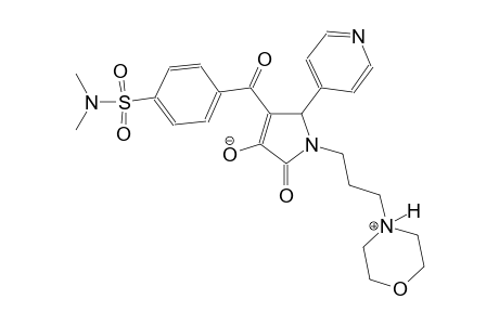 4-(4-(N,N-dimethylsulfamoyl)benzoyl)-1-(3-(morpholino-4-ium)propyl)-2-oxo-5-(pyridin-4-yl)-2,5-dihydro-1H-pyrrol-3-olate