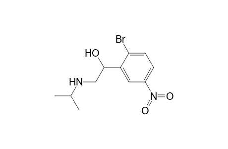 Benzenemethanol, 2-bromo-.alpha.-[[(1-methylethyl)amino]methyl]-5-nitro-, monohydrochloride