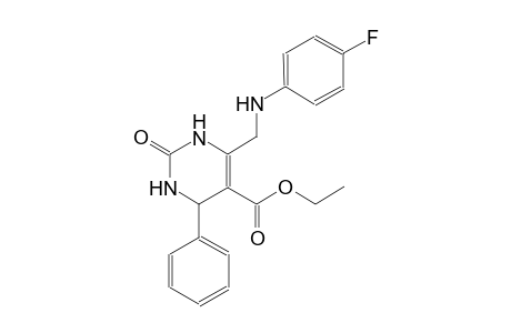 5-pyrimidinecarboxylic acid, 6-[[(4-fluorophenyl)amino]methyl]-1,2,3,4-tetrahydro-2-oxo-4-phenyl-, ethyl ester