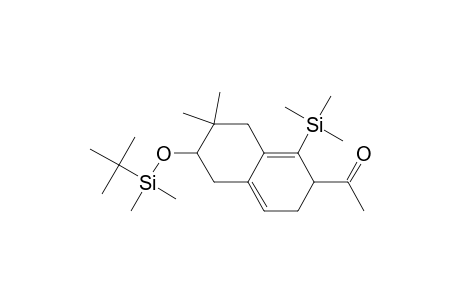 6,7-Dihydro-6-acetyl-2-[(tert-butyldimethylsilyl)oxy]-3,3-dimethyl-5-(trimethylsilyl)tetralin