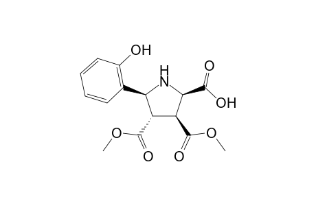 Dimethyl c-5-(2-hydroxyphenyl)pyrrolidine-c-3,t-4-dicarboxylate-r-2-carboxylic acid