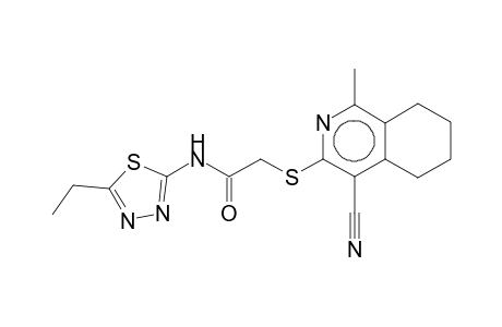 2-[(4-Cyano-5,6,7,8-tetrahydro-1-methyl-3-isoquinolyl)thio]-N-(5-ethyl-1,3,4-thiadiazol-2-yl)acetamide