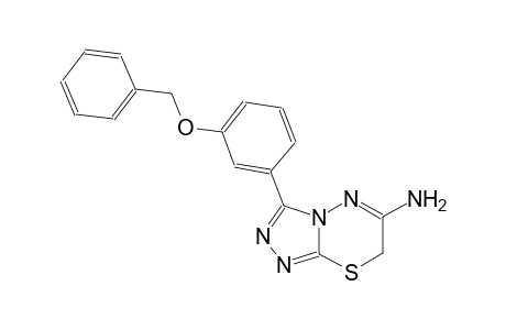 7H-[1,2,4]triazolo[3,4-b][1,3,4]thiadiazin-6-amine, 3-[3-(phenylmethoxy)phenyl]-