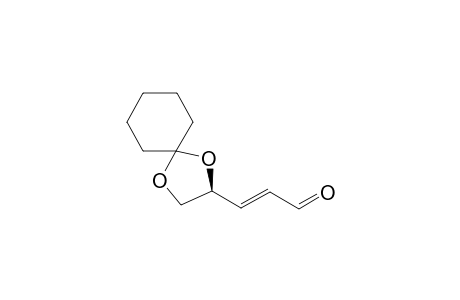 4,5-O-Cyclohexylidene-2,3-dideoxyaldehydro-D-glycero-trans-pent-2-enose