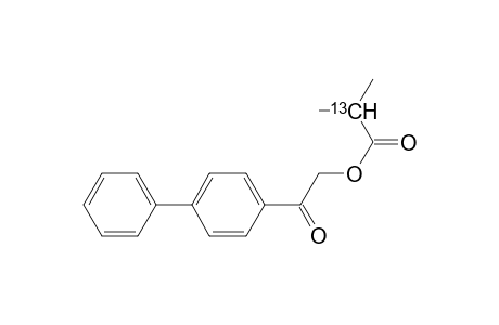Propanoic-2-13C acid, 2-methyl-, 2-[1,1'-biphenyl]-4-yl-2-oxoethyl ester