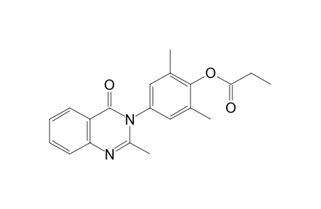 3-(4-hydroxy-3,5-xylyl)-2-methyl-4(3H)-quinazolinone, propinate(ester)