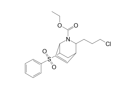 N-(ethoxycarbonyl)-7-(phenylsulfonyl)-3-(3-chloropropyl)-2-azabicyclo[2.2.2]oct-5-ene