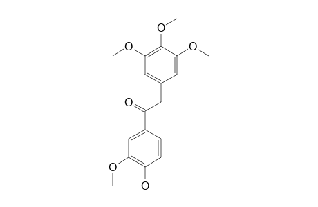 1-(3,4,5-TRIMETHOXYPHENYL)-4'-HYDROXY-3'-METHOXYACETOPHENONE