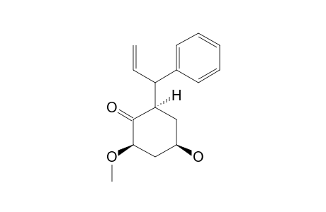 (2R,4R,6R)-4-hydroxy-2-methoxy-6-(1-phenylprop-2-enyl)cyclohexan-1-one