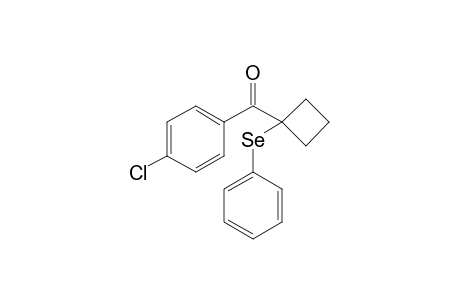 (4-Chlorophenyl)(1-(phenylselanyl)cyclobutyl)-methanone