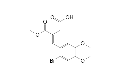 (E)-4-(2'-bromo-4',5'-dimethoxyphenyl)-3-methoxycarbonyl-3-butenoic acid