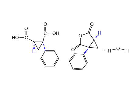 1,2-CYCLOPROPANEDICARBOXYLIC ACID, CIS-, 1-PHENYL-,