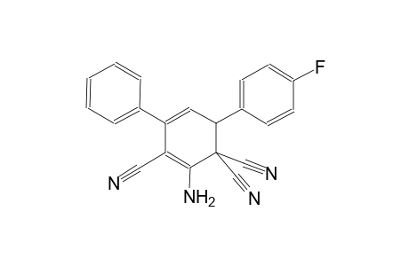 2-amino-6-(4-fluorophenyl)-4-phenyl-2,4-cyclohexadiene-1,1,3-tricarbonitrile