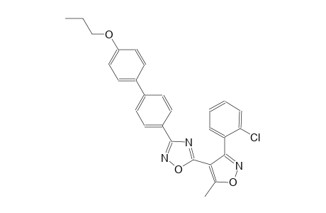 1,2,4-oxadiazole, 5-[3-(2-chlorophenyl)-5-methyl-4-isoxazolyl]-3-(4'-propoxy[1,1'-biphenyl]-4-yl)-