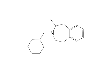 -CYCLOHEXYLMETHYL-2-METHYL-2,3,4,5-TETRAHYDRO-1H-3-BENZAZEPINE