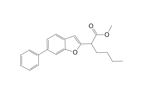 (3-Phenylbenzofuran-2-yl)hexanoic acid methyl ester