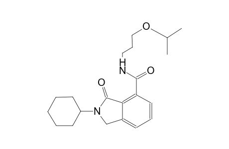 2-cyclohexyl-N-(3-isopropoxypropyl)-3-oxo-4-isoindolinecarboxamide