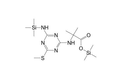 Alanine, 2-methyl-N-[4-(methylthio)-6-[(trimethylsilyl)amino]-1,3,5-triazin-2- yl]-, trimethylsilyl ester