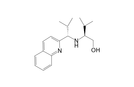 (2S)-3-methyl-2-[[(1S)-2-methyl-1-(2-quinolyl)propyl]amino]butan-1-ol