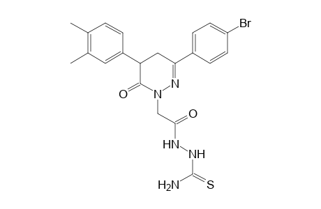 6-(4-Bromophenyl)-4-(3,4-dimethylphenyl)-2-thiocarbamoylaminocarbamoylmethyl-2,3,4,5-tetrahydropyridazin-3(2H)-one