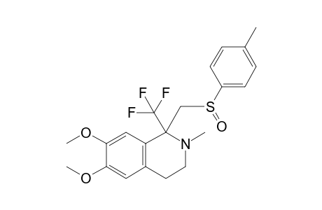 6,7-Dimethoxy-N-methyl-1-[(p-tolyl)sulfinyl]methyl-1-(trifluoromethyl)-1,2,3,4-tetrahydroisoquinoline