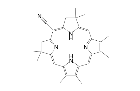 2,2,8,8,12,13,17,18-Octamethyl-2,3,7,8,22,24-hexahydro-porphine-5-carbonitrile