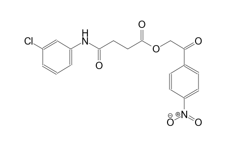 butanoic acid, 4-[(3-chlorophenyl)amino]-4-oxo-, 2-(4-nitrophenyl)-2-oxoethyl ester