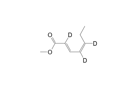 Methyl (2E,4Z)-2,4,5-trideuteriohepta-2,4-dienoate