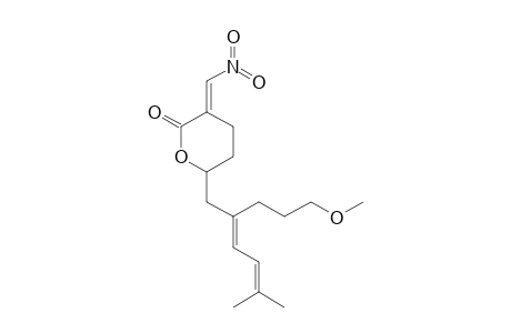 (E)-6-((E)-2-(3-METHOXYPROPYL)-5-METHYLHEXA-2,4-DIENYL)-3-(NITROMETHYLENE)-TETRAHYDROPYRAN-2-ONE