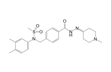 N-(3,4-dimethylphenyl)-N-(4-{[2-(1-methyl-4-piperidinylidene)hydrazino]carbonyl}benzyl)methanesulfonamide