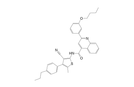 2-(3-butoxyphenyl)-N-[3-cyano-5-methyl-4-(4-propylphenyl)-2-thienyl]-4-quinolinecarboxamide