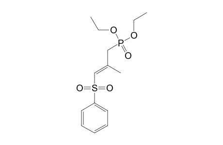 [(E)-3-diethoxyphosphoryl-2-methylprop-1-enyl]sulfonylbenzene