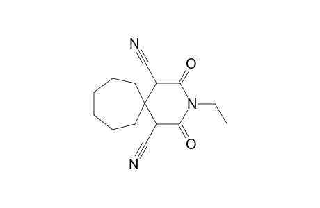 3-Ethyl-2,4-dioxo-3-azaspiro[5.6]dodecane-1,5-dicarbonitrile