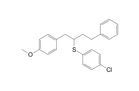 1-Chloranyl-4-[1-(4-methoxyphenyl)-4-phenyl-butan-2-yl]sulfanyl-benzene