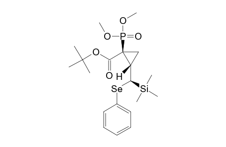 TERT.-BUTYL-R-1-(DIMETHOXYPHOSPHORYL)-C-2-[(PHENYLSELENO)-(TRIMETHYLSILYL)-METHYL]-1-CYCLOPROPANECARBOXYLATE