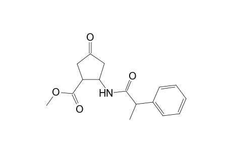 Cyclopentanone-3-(.alpha.-methylbenzylamido)-4-carboxylate methyl ester