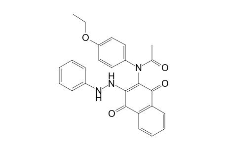 N-[1,4-DIHYDRO-1,4-DIOXO-3-(2-PHENYLHYDRAZINO)-2-NAPHTHYL]-p-ACETOPHENETIDIDE