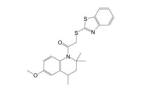 quinoline, 1-[(2-benzothiazolylthio)acetyl]-1,2,3,4-tetrahydro-6-methoxy-2,2,4-trimethyl-