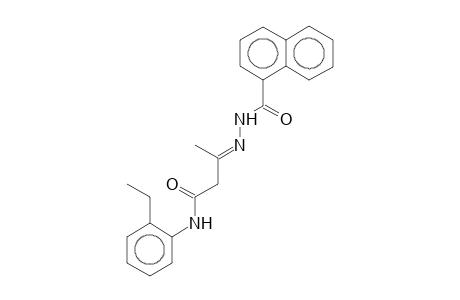 N-(2-Ethylphenyl)-3-(1-naphthoylhydrazono)butyramide