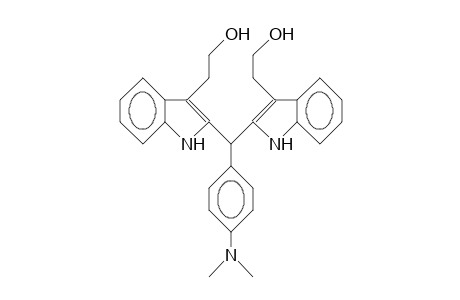 (N,N-Dimethyl-anilino)-bis[3-(2-hydroxy-ethyl)-indol-2-yl]-methane