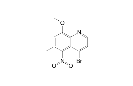 4-Bromo-8-methoxy-6-methyl-5-nitroquinoline