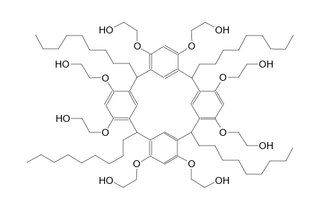 ethanol, 2-[[6,10,12,16,18,22,24-heptakis(2-hydroxyethoxy)-2,8,14,20-tetranonylpentacyclo[19.3.1.1~3,7~.1~9,13~.1~15,19~]octacosa-1(25),3,5,7(28),9,11,13(27),15,17,19(26),21,23-dodecaen-4-yl]oxy]-