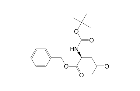 Benzyl 2(S)-[(tert-butoxycarbonyl)amino]-4-oxo-pentanoate
