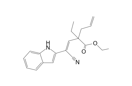 3-[2-(1-Ethoxycarbonyl-1-ethylbut-3-enyl)]-2-(indol-2-yl)acrylnitrile
