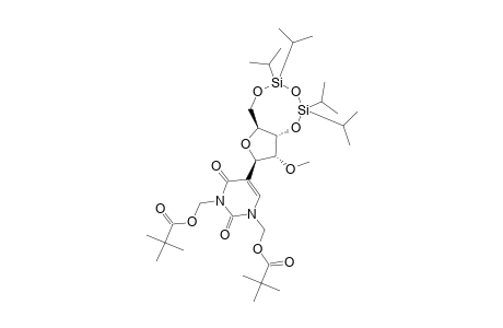 2'-O-METHYL-N-1,N-3-BIS-(PIVALOYLOXYMETHYL)-3',5'-O-(TETRAISOPROPYLDISILOXANE-1,3-DIYL)-PSEUDOURIDINE