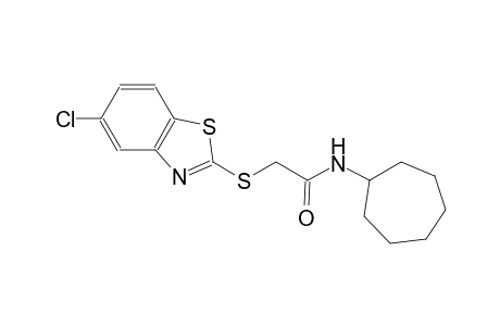 acetamide, 2-[(5-chloro-2-benzothiazolyl)thio]-N-cycloheptyl-